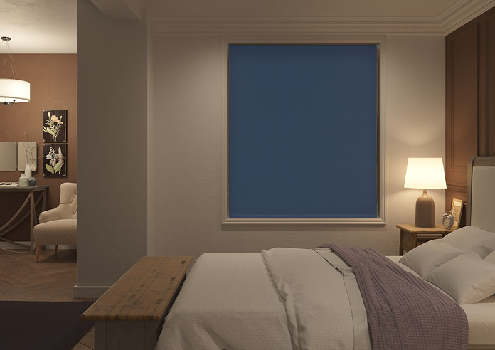 Rimini (Blackout), Blue & Optima Tide - Double Roller Blind - Image 7